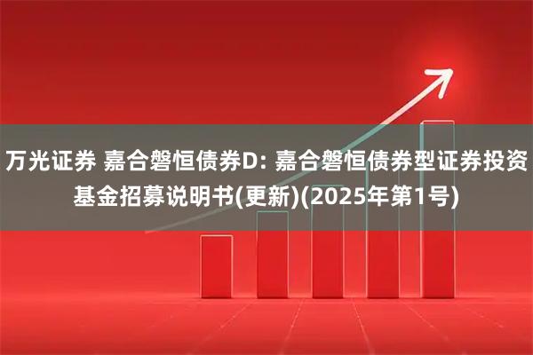 万光证券 嘉合磐恒债券D: 嘉合磐恒债券型证券投资基金招募说明书(更新)(2025年第1号)