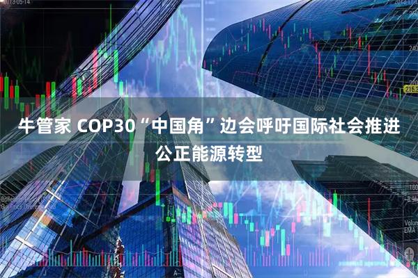 牛管家 COP30“中国角”边会呼吁国际社会推进公正能源转型