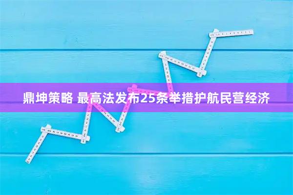 鼎坤策略 最高法发布25条举措护航民营经济